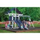 Swing Kingdom Deluxe Kastle Tower Vinyl Swing Set KC7 - 4 Color Options - kc7-deluxe-swing-set-wb.jpg